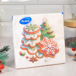 Салфетки 33*33см 20 листов 2-слойные "Глазурь"