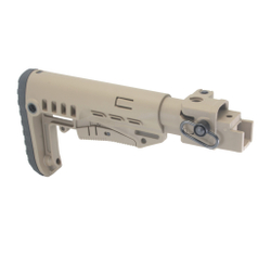 Складной приклад АК-74, DLG Tactical. Черный