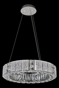 Подвесная люстра LED 40W 4000К LE7297-D600 CH хром Cercle Leon