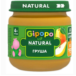 Пюре фруктовое Gipopo Груша 4+ 80 гр