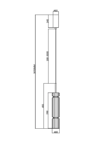 Подвесной светильник Ордо / Ordo 3000К 8Вт Maytoni mod272pl-l12bs3k1