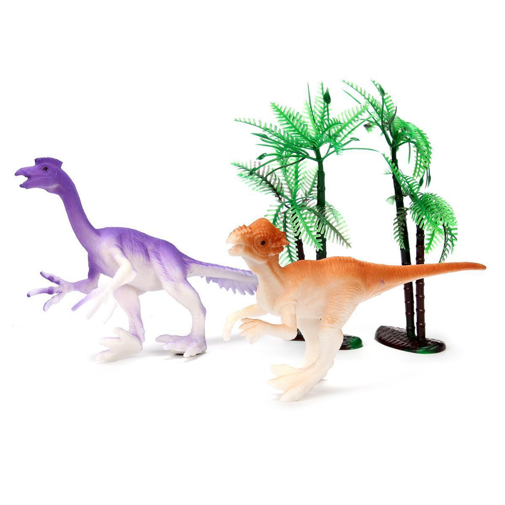 Игрушка пластизоль Набор динозавров. меняют цвет в воде. пакет с хэдером. (Играем вместе)