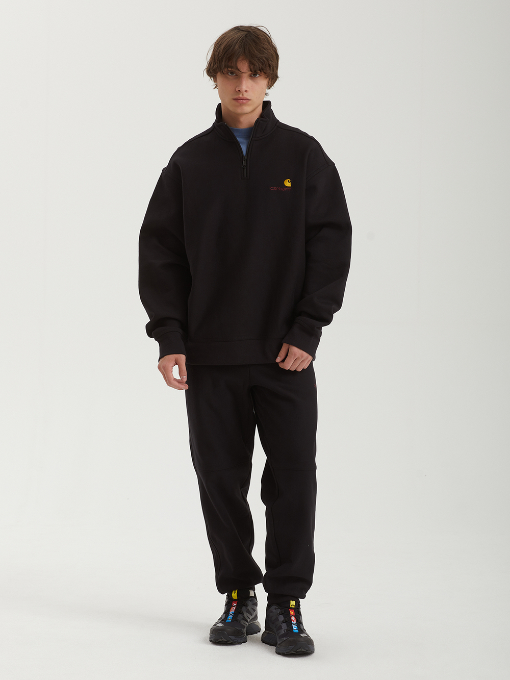 Мужская Толстовка Half Zip American Script