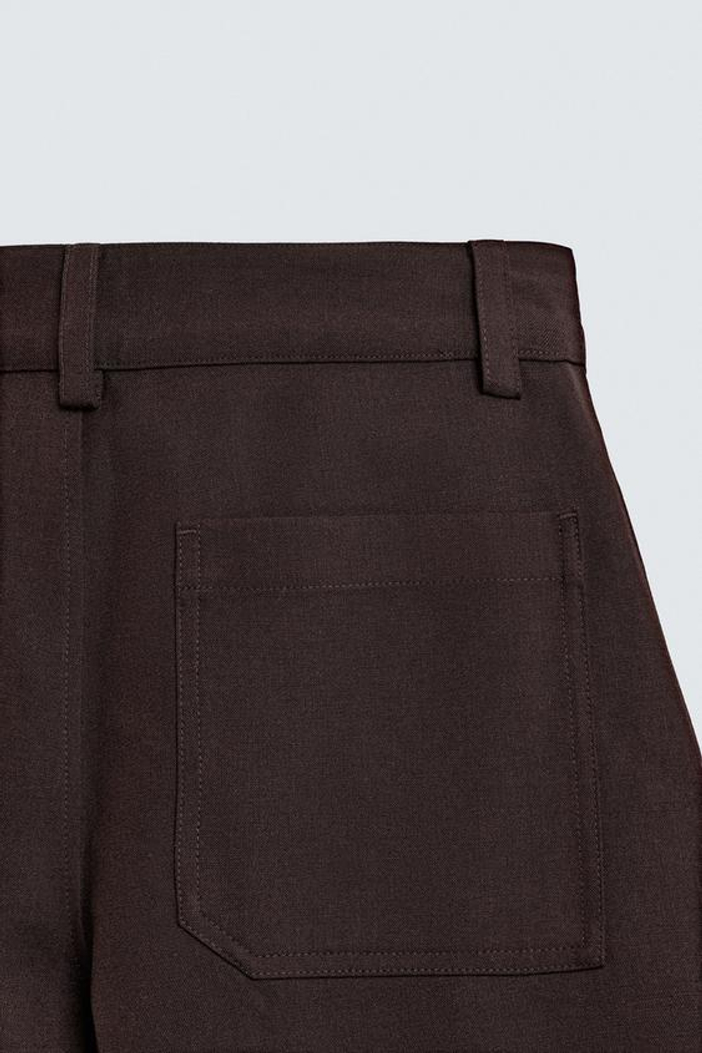 ZARA БРЮКИ BALLOON FIT С ЗАЩИПАМИ, БУРГУНДИ