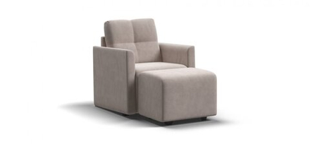 БОСС не раскладное кресло-пуф Монолит Латте (снят с производства)