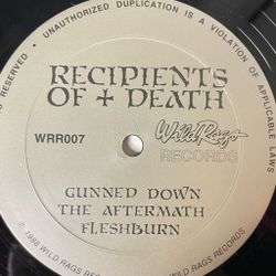 Винтажная виниловая пластинка LP Recipients Of Death (USA 1988)