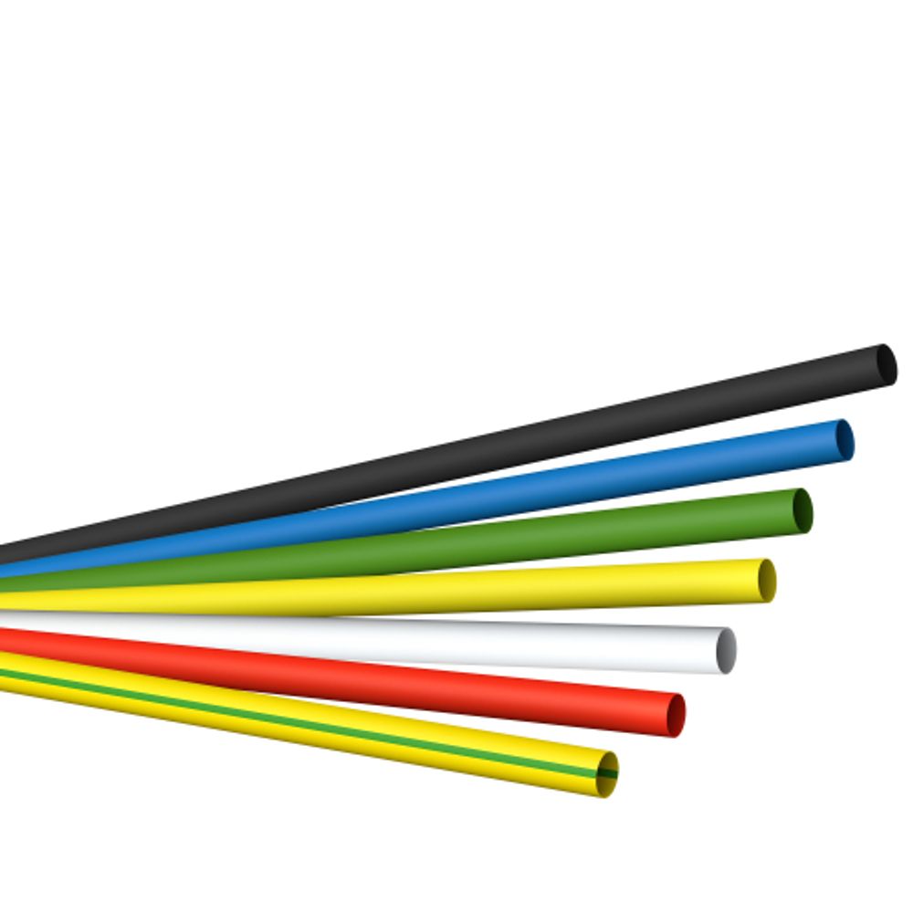 Набор термоусадочных трубок ЭРА NO-224-525 ТТУ нг-LS 6/3 7 цветов по 3 шт L=100 мм | Термоусадочная трубка (ТУТ)