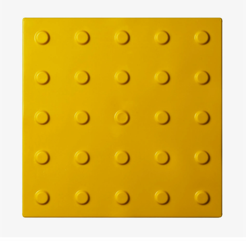 Плитка тактильная "конусы линейные" 500x500x4мм