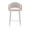 Полубарный стул Maina 65 см, бежевый шенилл, бежевые ножки