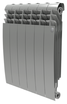 Биметаллический радиатор Royal Thermo BiLiner 500 Silver Satin - 8 секций