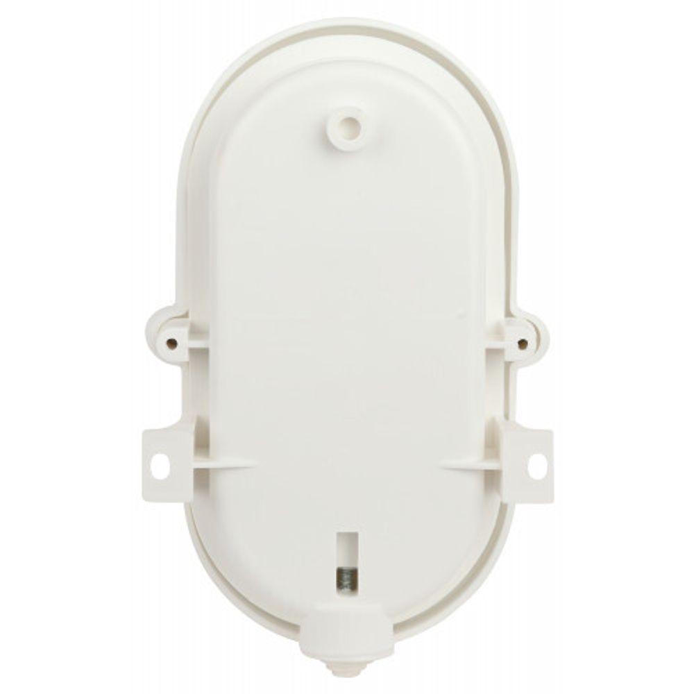 Светильник ЭРА НБП 01-60-012 с ободком Евро пластик / стекло IP53 E27 max 60Вт 185х120х110 овал белый