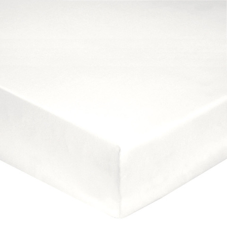 Простыня на резинке 180x200 Blanc des Vosges перкаль белая