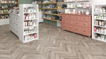 Каменно-полимерная напольная плитка Alpine Floor Chevron Дуб Исида ECO 18-8
