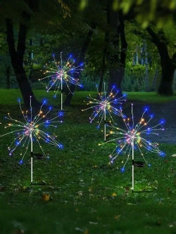 Уличный светильник на солнечной батарее Одуванчик радужный, комплект 2 шт.