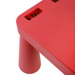 Стул детский со спинкой МАМОНТ красный, от 2 до 7 лет, безвредный пластик, 01.002.01.05.1