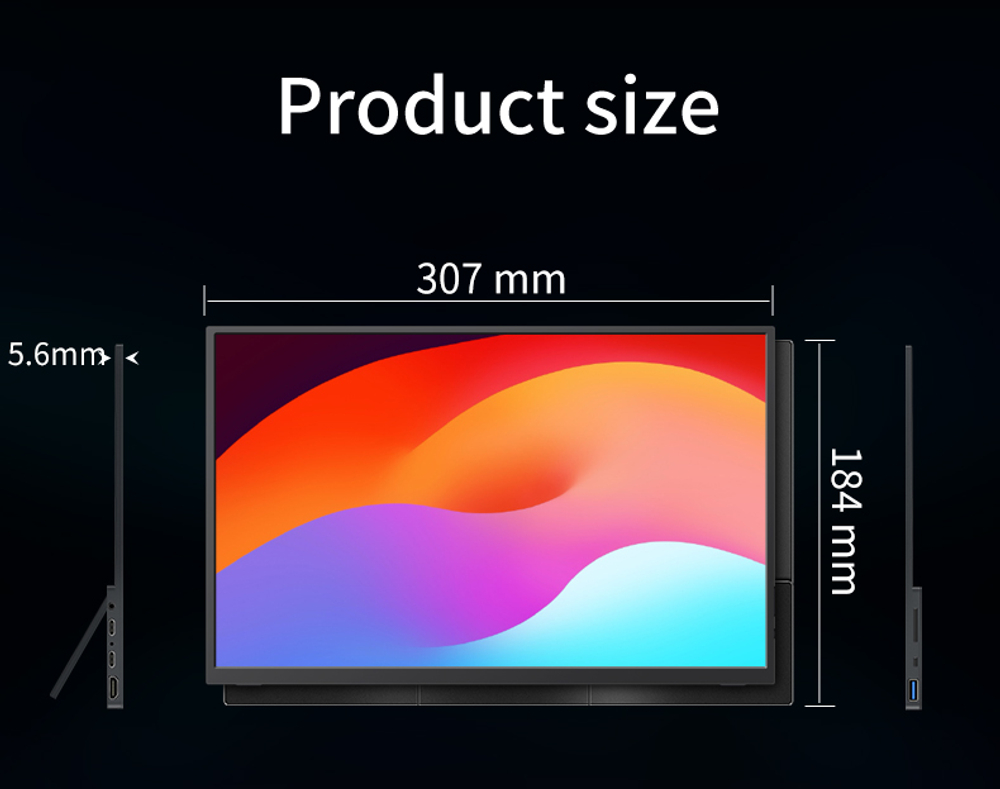 13.3" Портативный монитор VCHANCE 4K (3840x2160) OLED, 60 Гц