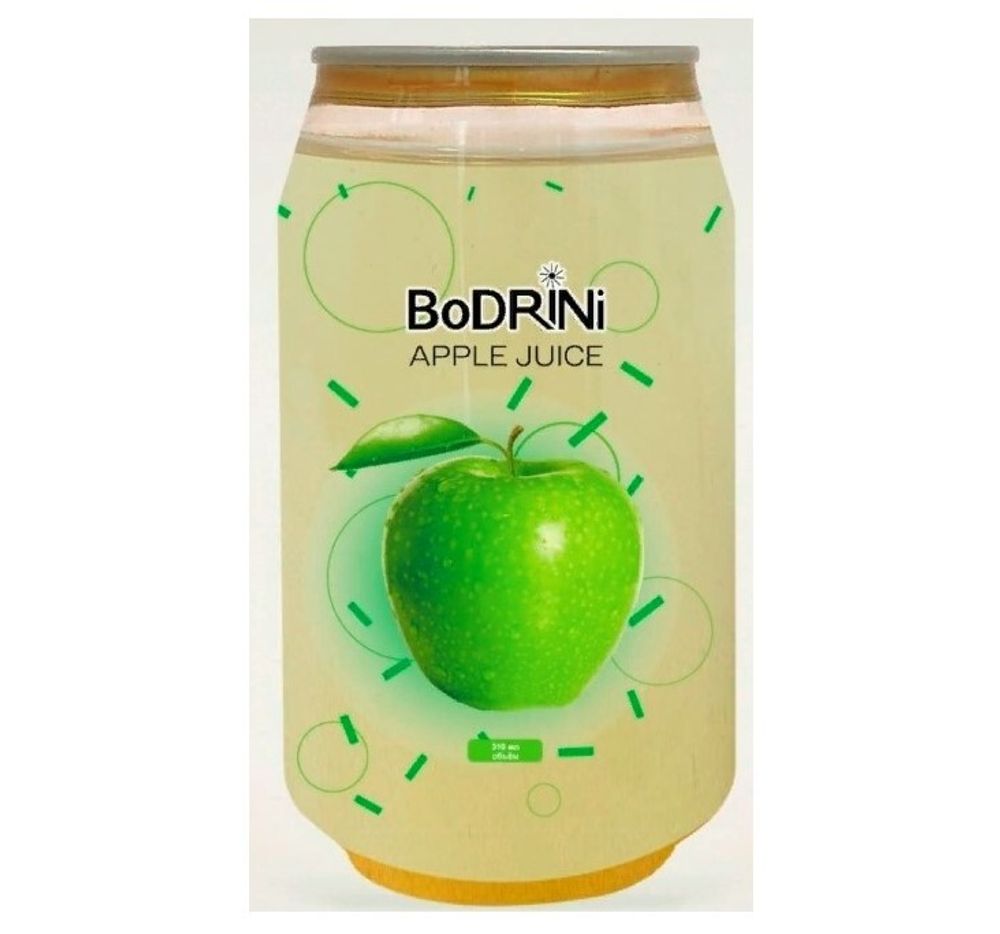 Напиток б/а BoDRINI, яблоко, 0,310 л