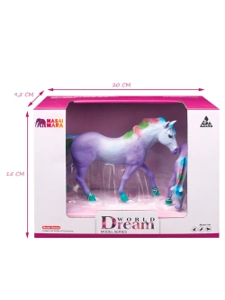Набор фигурок животных Мир фэнтези Семья фиолетовых сказочных лошадей 2 шт