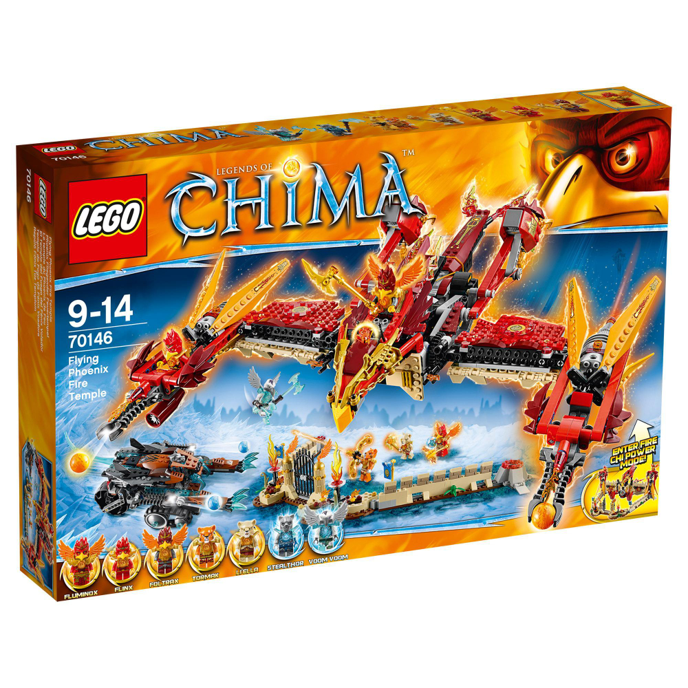 LEGO Chima: Огненный летающий Храм Фениксов 70146 — Flying Phoenix Fire Temple — Лего Чима