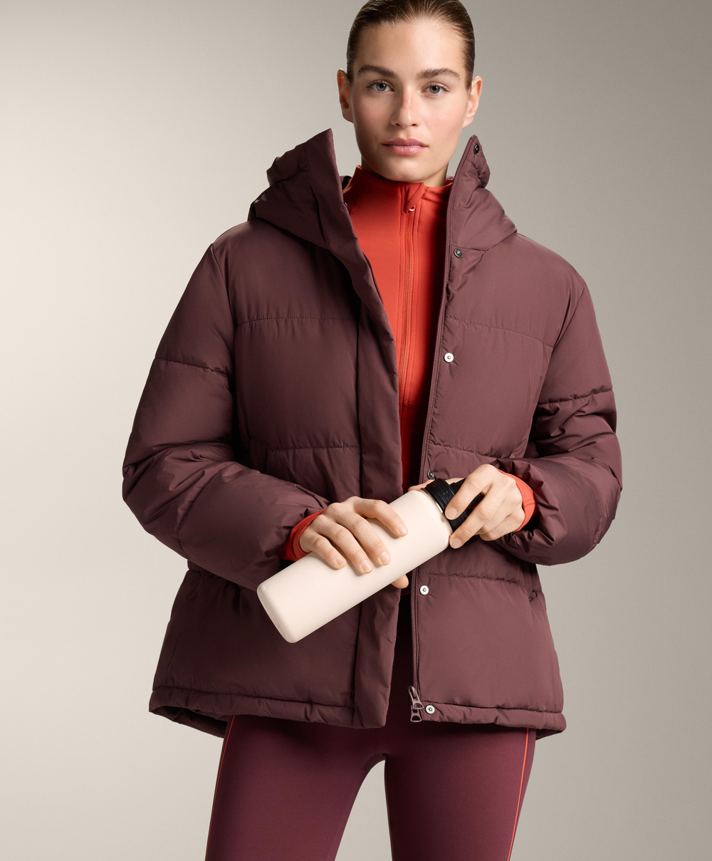 Oysho Легкая и теплая высокотехнологичная куртка Running, ярко-оранжевый