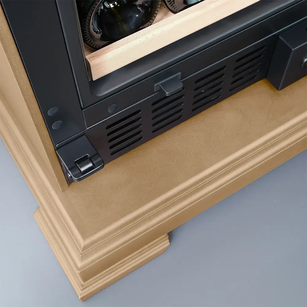 Винный шкаф двухзонный Meyvel MV77PRO-KBT2 (Натуральный бук)