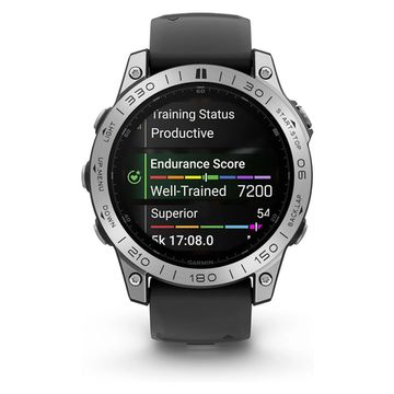 Накладка для Garmin Fenix 8 (47mm) для защиты безеля нержавеющая сталь (Серебристый)