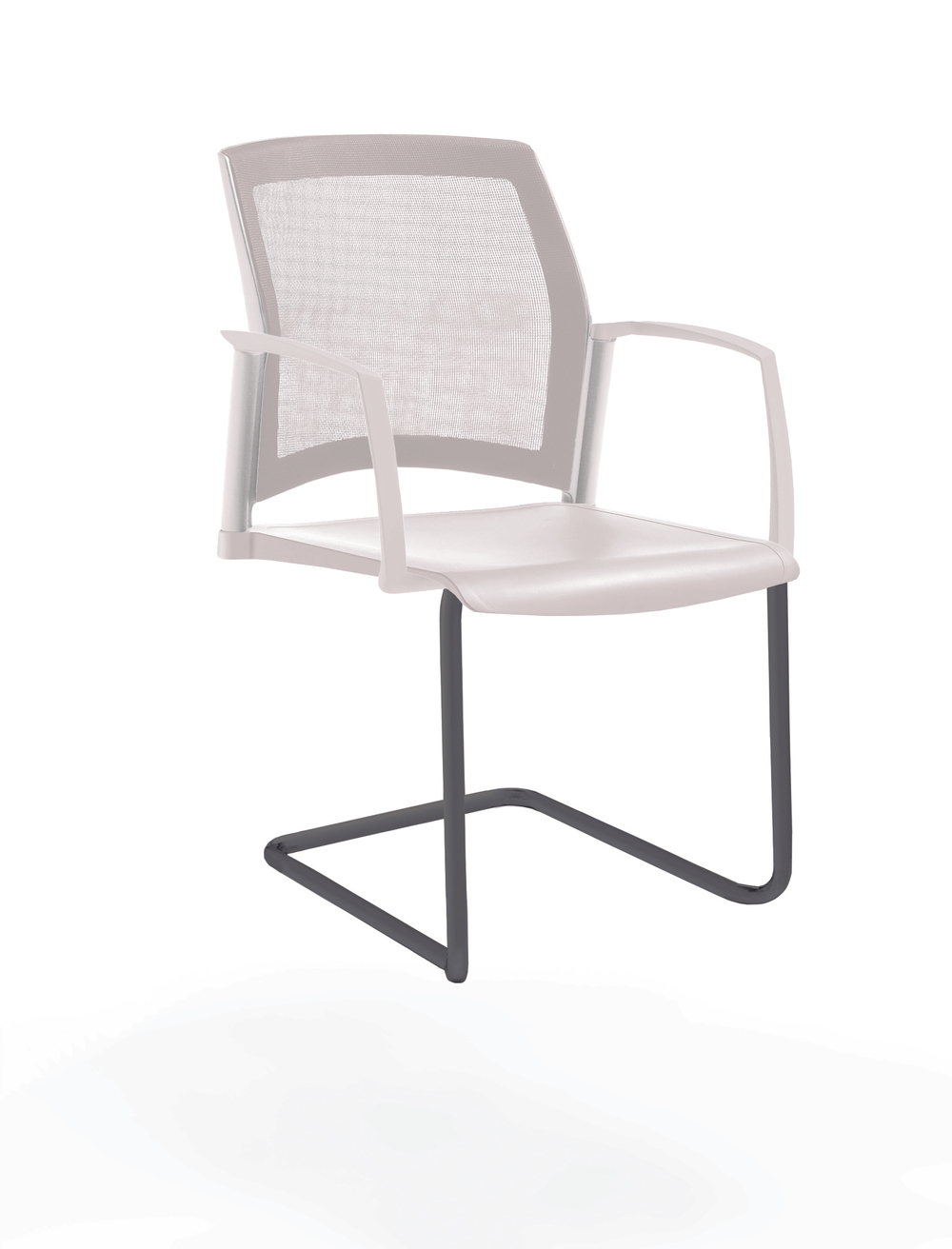 Rewind стул на кантилевере со спинкой-сеткой