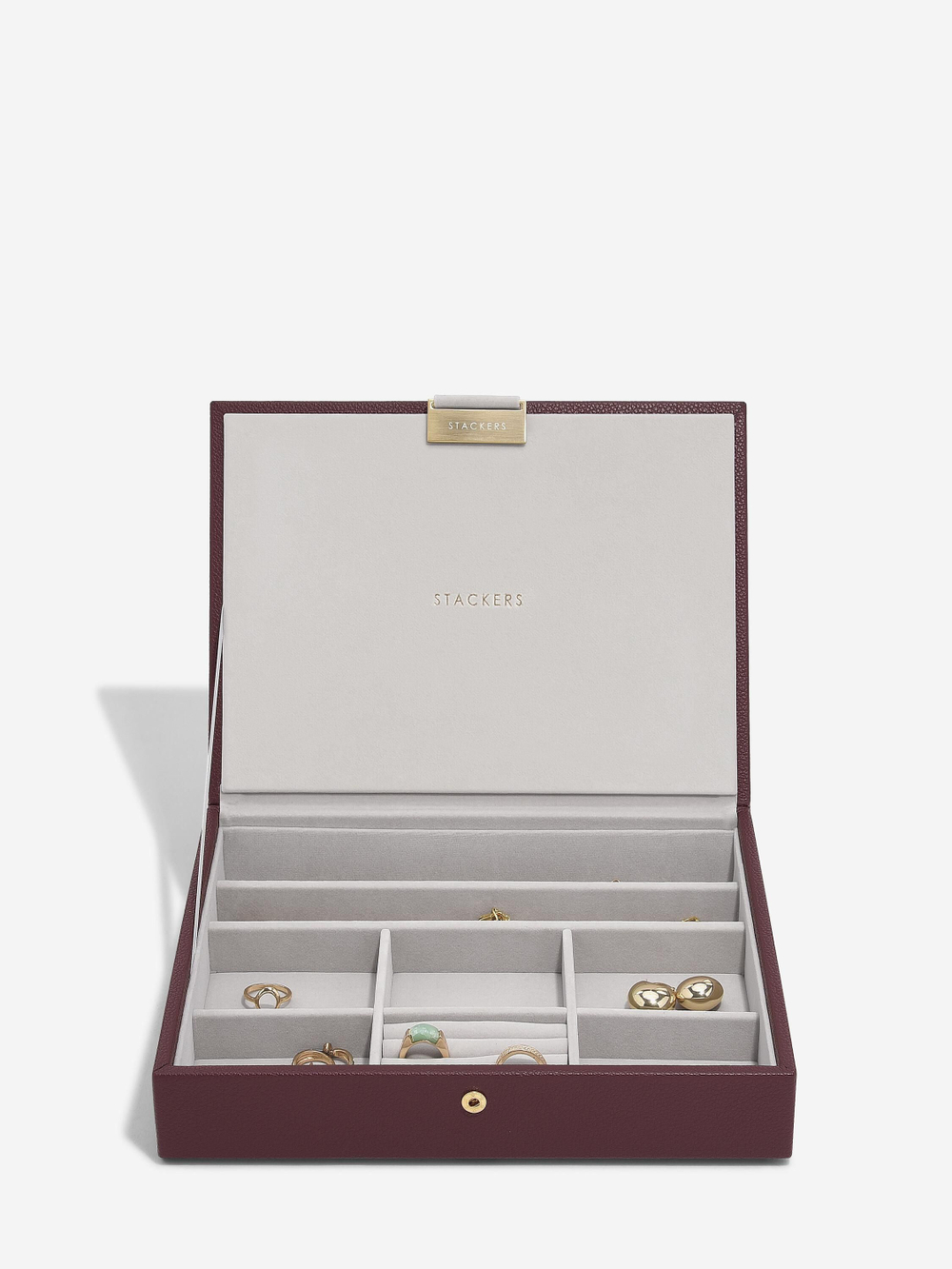 Органайзер для украшений Stackers Classic Jewellery Box Lid - Taupe Woven (Sage Green / светло-зеленый / Sage Green)