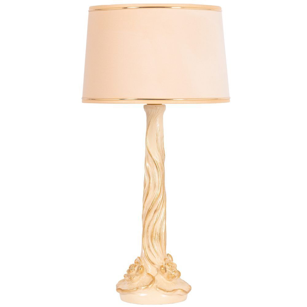 Настольная лампа Нимфея Айвори с абажуром Конфети Айвори