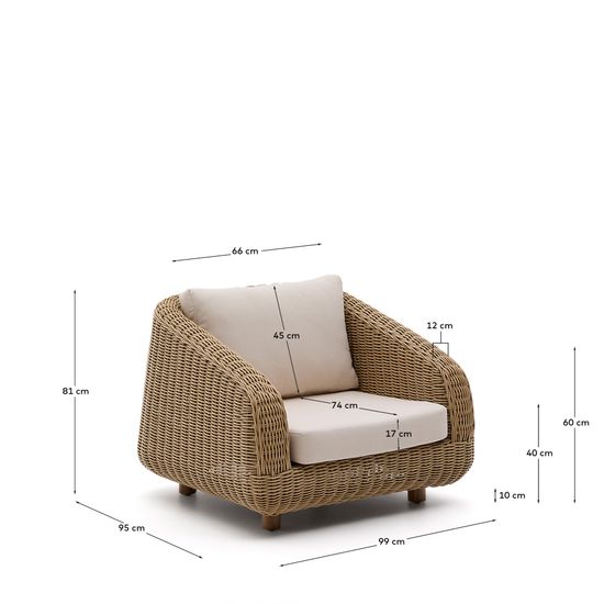 Кресло Meria из искусственного ротанга La Forma Испания