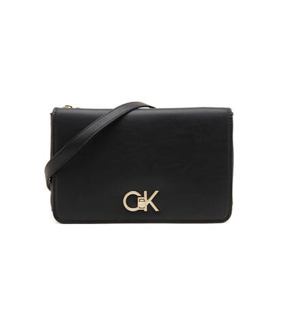 Сумка-мессенджер RE-LOCK DOUBLE GUSETT XBODY Calvin Klein - черный(K60K611531)