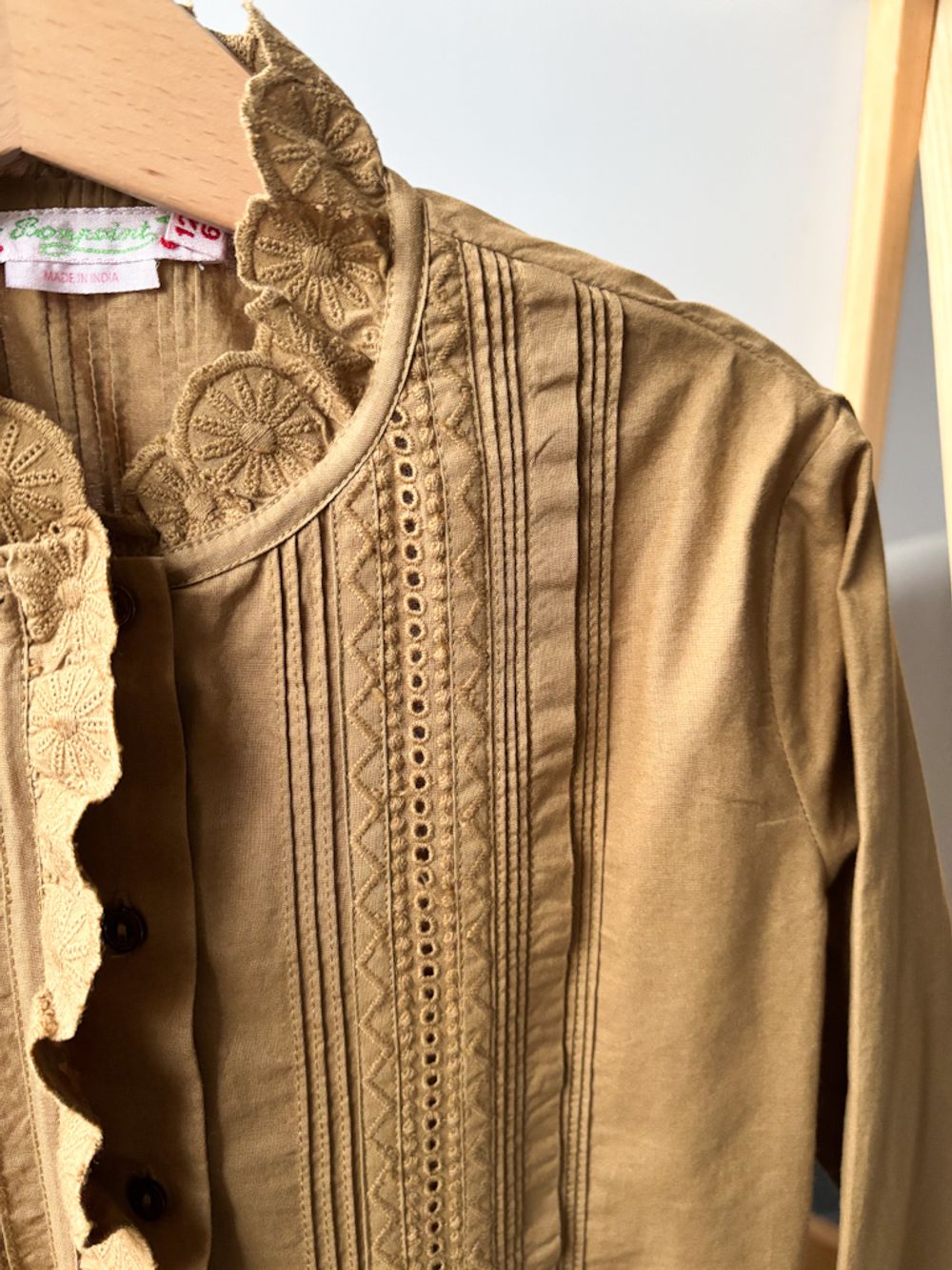 Хлопковая блузка Bonpoint, 128