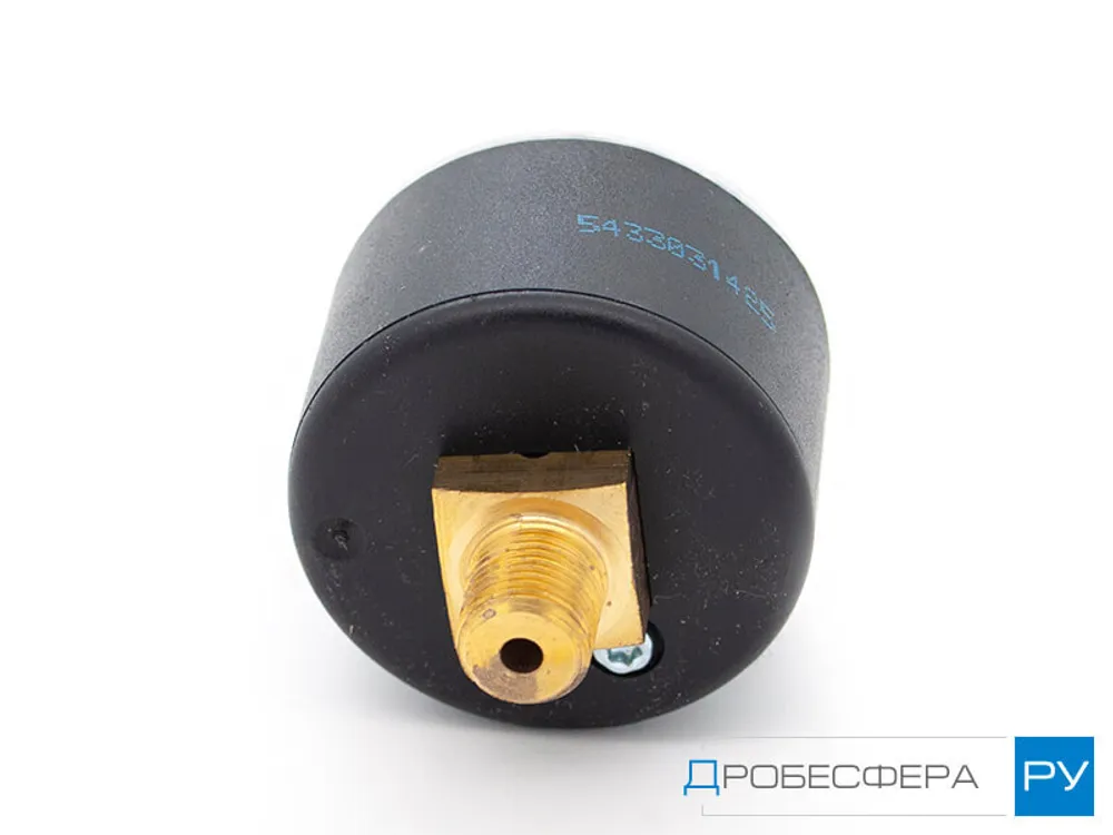 Манометр для компрессора 10 бар (1 МПа) осевой R 1/8" диаметр 39 мм арт. M043-P10