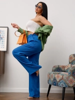 Брюки палаццо на резинке большие размеры