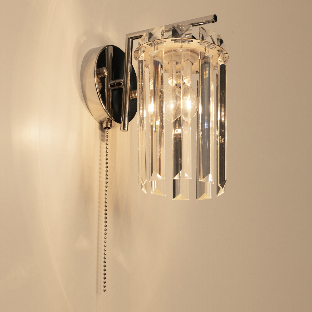 Citilux AXIS CL313411 Бра хрустальное с выключателем Хром