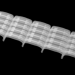 Шторная лента Oz-Is арт. 4428 МР, коэф сборки 1:1,5, цвет прозрачный (ширина 80 mm)