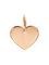 Фото подвески Сердце из золота, вид спереди