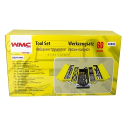 Набор инструментов 60пр. 1/2''(6гр)(8-27мм),в складном метал. ящике WMC TOOLS WMC-4060C