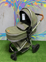 Коляска-трансформер 2в1 V9 Зеленый (оливковый) текстиль