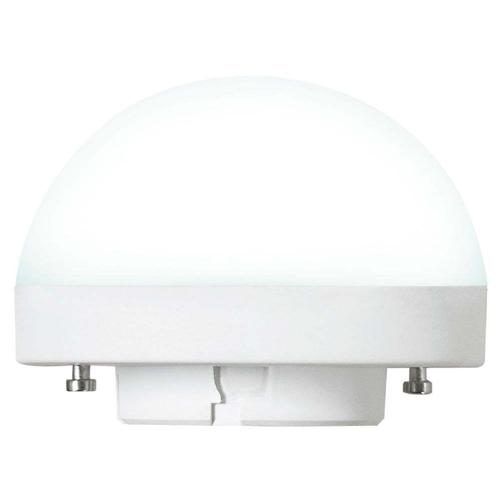 LED-GX53-10W-4000K-GX53-FR-SPHERE PLZ02WH Лампа светодиодная со сферическим рассеивателем. матовая. Белый свет 4000K. Картон. ТМ Uniel
