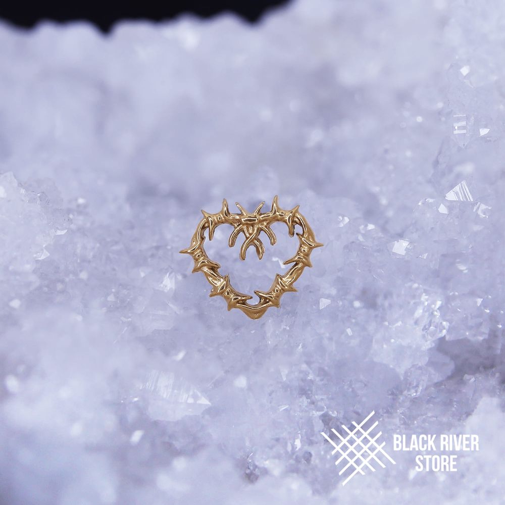 Heart Wire PVD Yellow