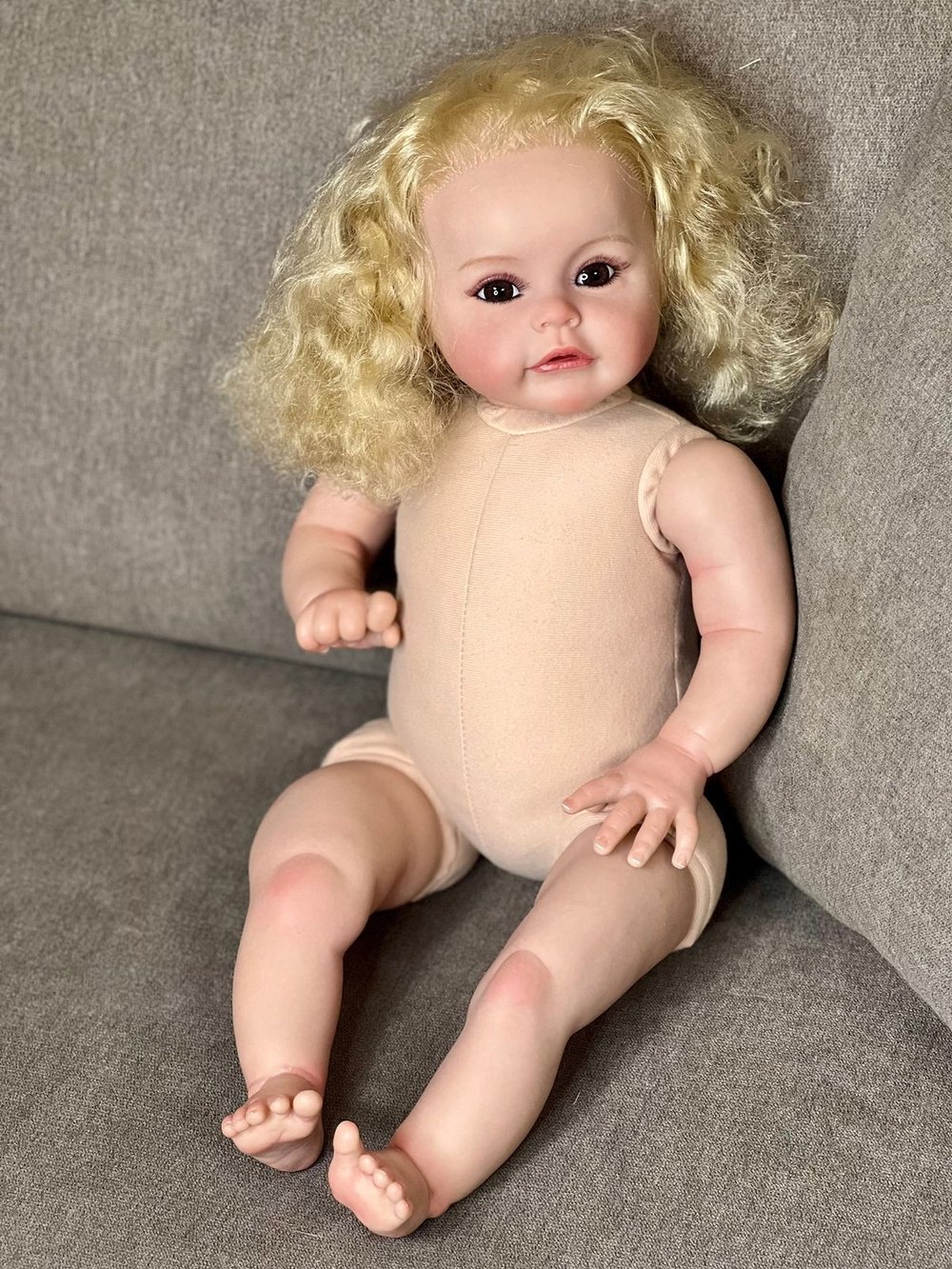 Кукла Реборн мягконабивная 60см в пакете (FA-026)