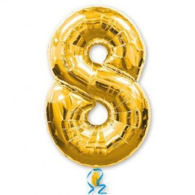 Шар из фольги цифра 8