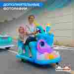 Детский электромобиль для парка развлечений «Лесная сказка» двухместный, полный привод