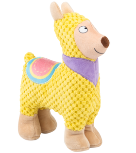 Mr.Kranch Игрушка для собак "Лама" плюшевая с пищалкой 20см. желтая