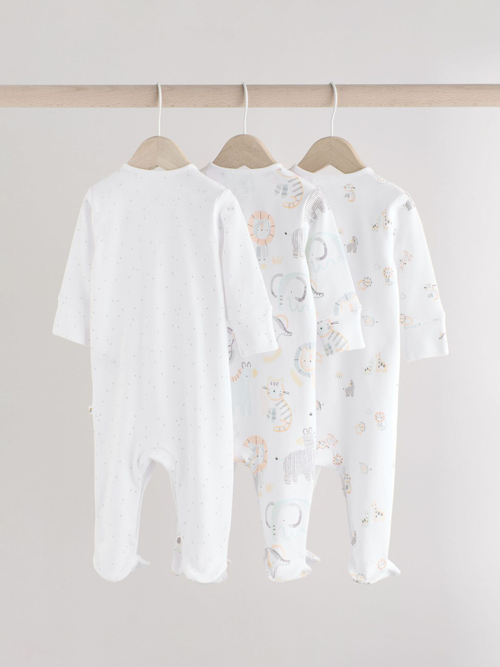 Комбинезон / Cлип для малышей Next E19-700, 3 шт., Белый