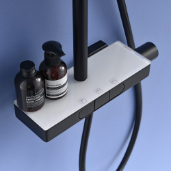 Душевая система Black&White Universe черная матовая (UK5010В)