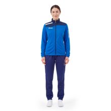 Костюм спортивный жен. MIKASA MT755/751-0100-L, р. L, 100% полиэстер, сине-темносиний