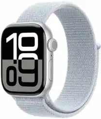 Apple Watch Series 10 42 мм Aluminium with Sport Loop silver blue (серебристо-голубой) MWWD3