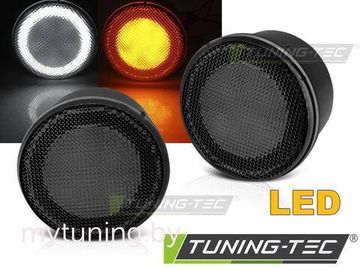 Указатели поворота с функцией габаритных огней для Jeep Wrangler JK (07-18) LED темные